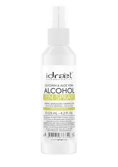 ALCOHOL EN SPRAY con Glycerina y Aloe Vera x 125 ml