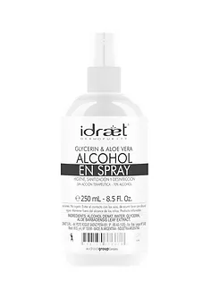 ALCOHOL EN SPRAY con Glycerina y Aloe Vera x 500 ml